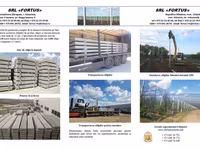 Stâlpi pretensionați de beton pentru gard. Lungimea 2.40m — Foto 4