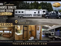 2004 Sundowner Trailers 8016 Sunlite 725 Grand Sierra Gooseneck Horse Trailer — 1-сурет